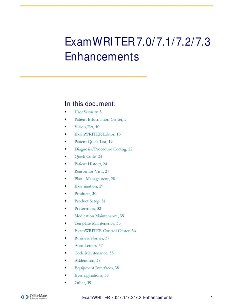 OfficeMate ExamWriter 7.3 User manual