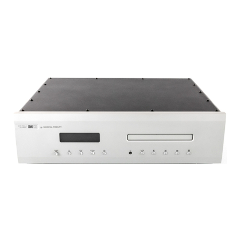 Musical Fidelity M6CD Instructions for use