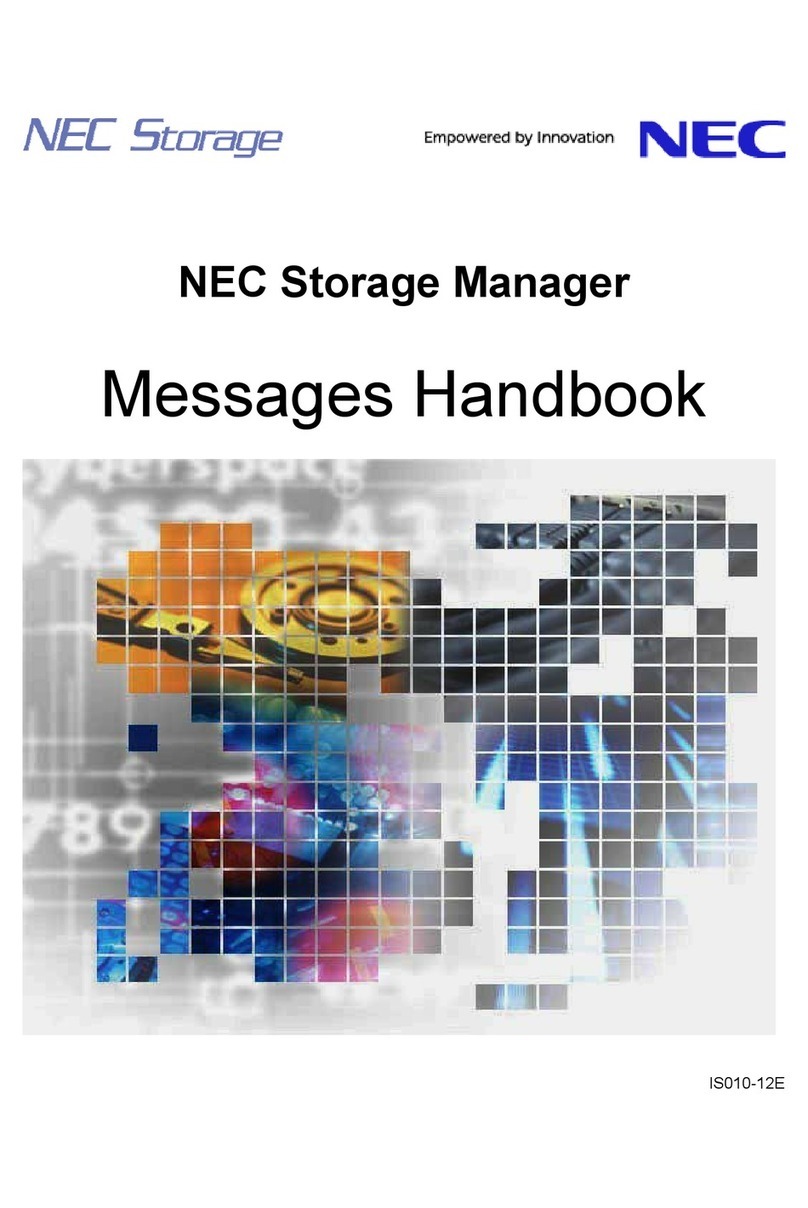 NEC Storage Manager User manual