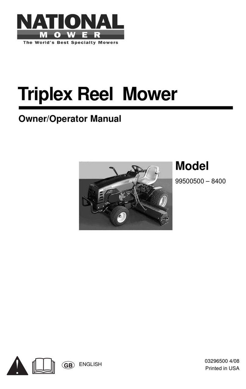 National Mower 99500500-8400 Owner's/operator's manual