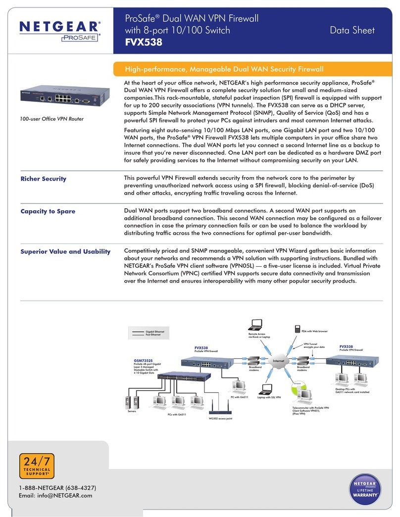 NETGEAR ProSafe FVX538 User manual