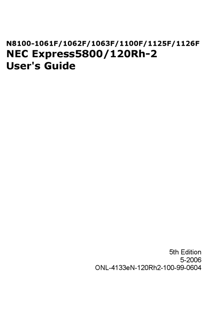 NEC Express5800/120Rh-2 User manual