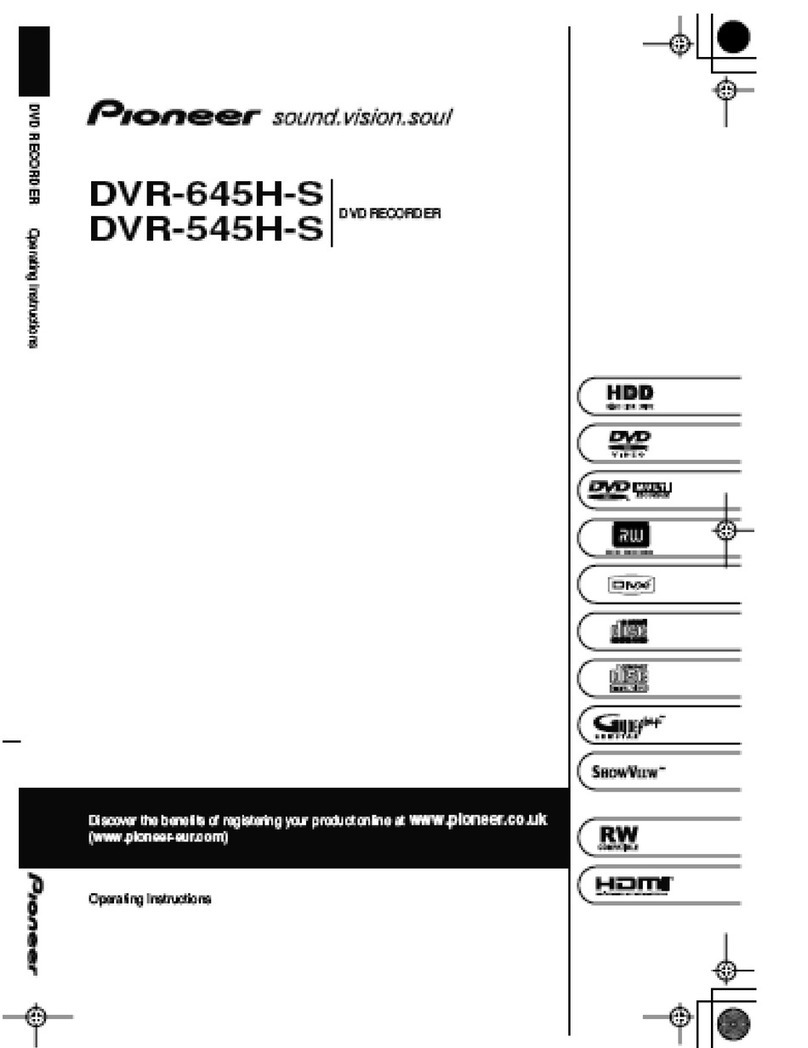Pioneer DVR-645H-S User manual