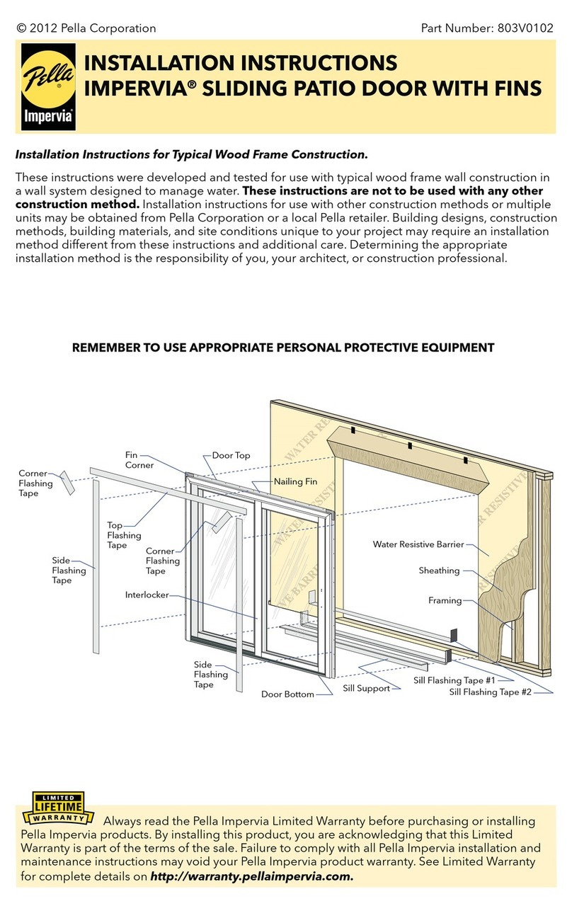 Pella 803V0102 installation instructions