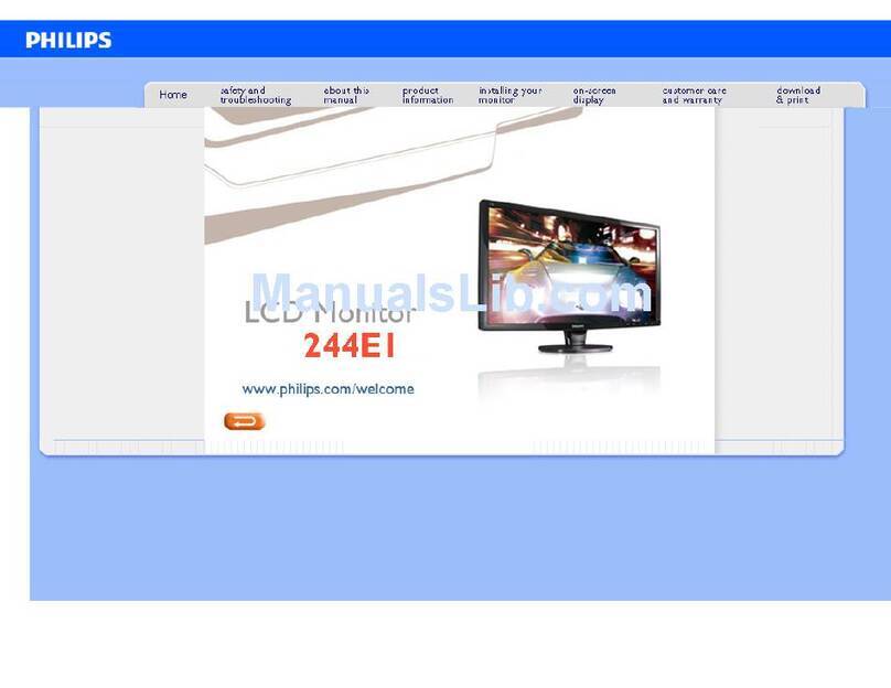 Philips 244EI User manual