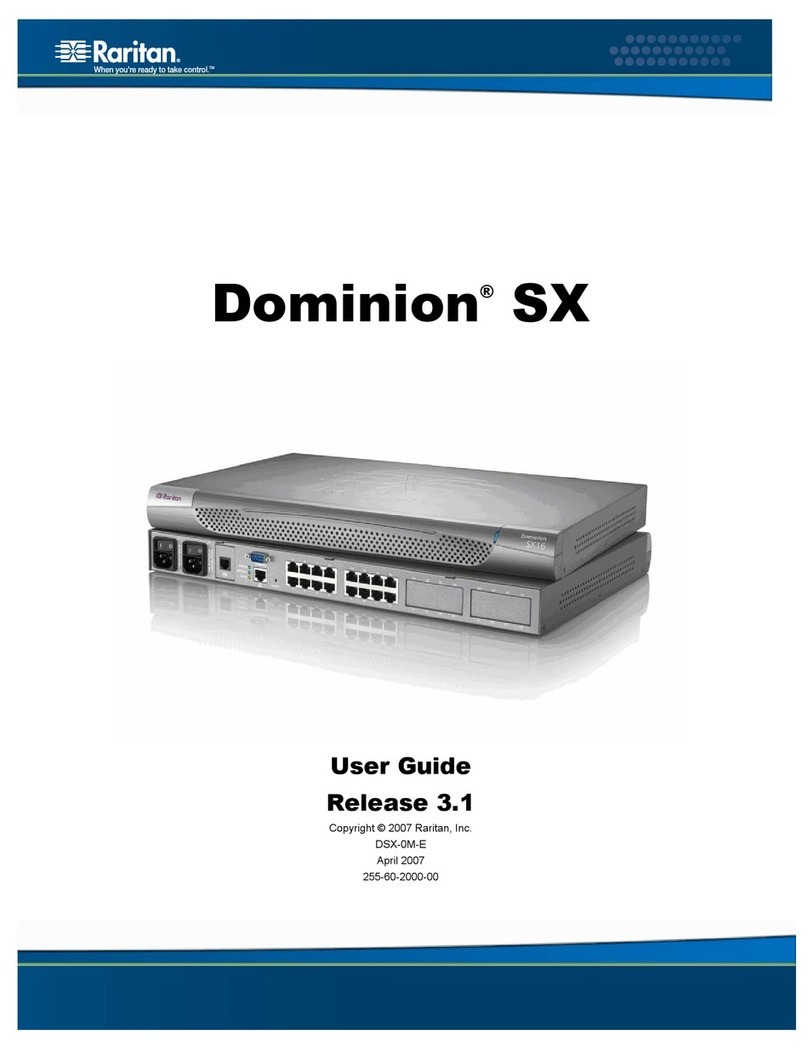 Raritan DOMINION SX - user guide