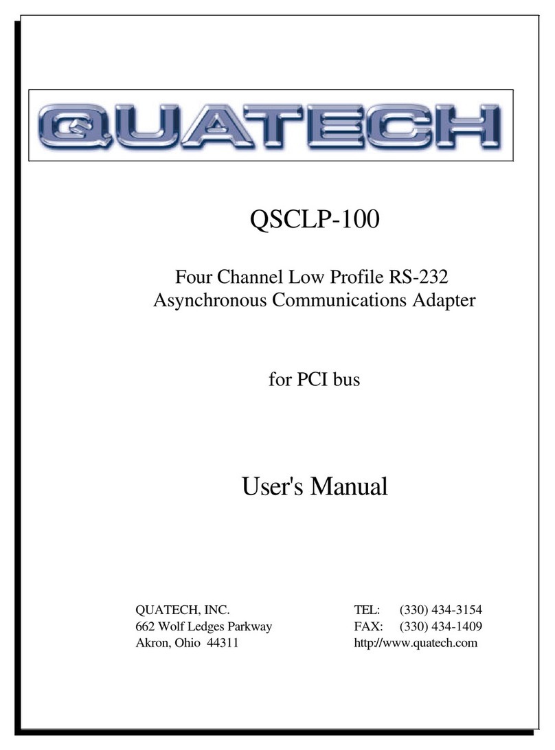 Quatech QSC(LP)-100 User manual