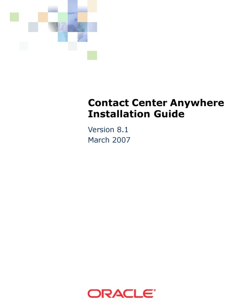 Oracle Contact Center Anywhere 8.1 installation guide Oracle Contact Center Anywhere 8.1 installation guide