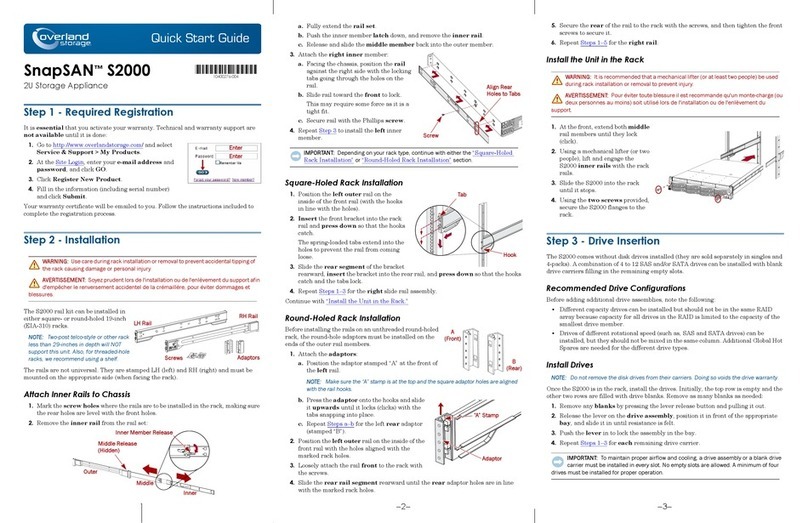 Overland Storage SnapSAN S2000 quick start guide