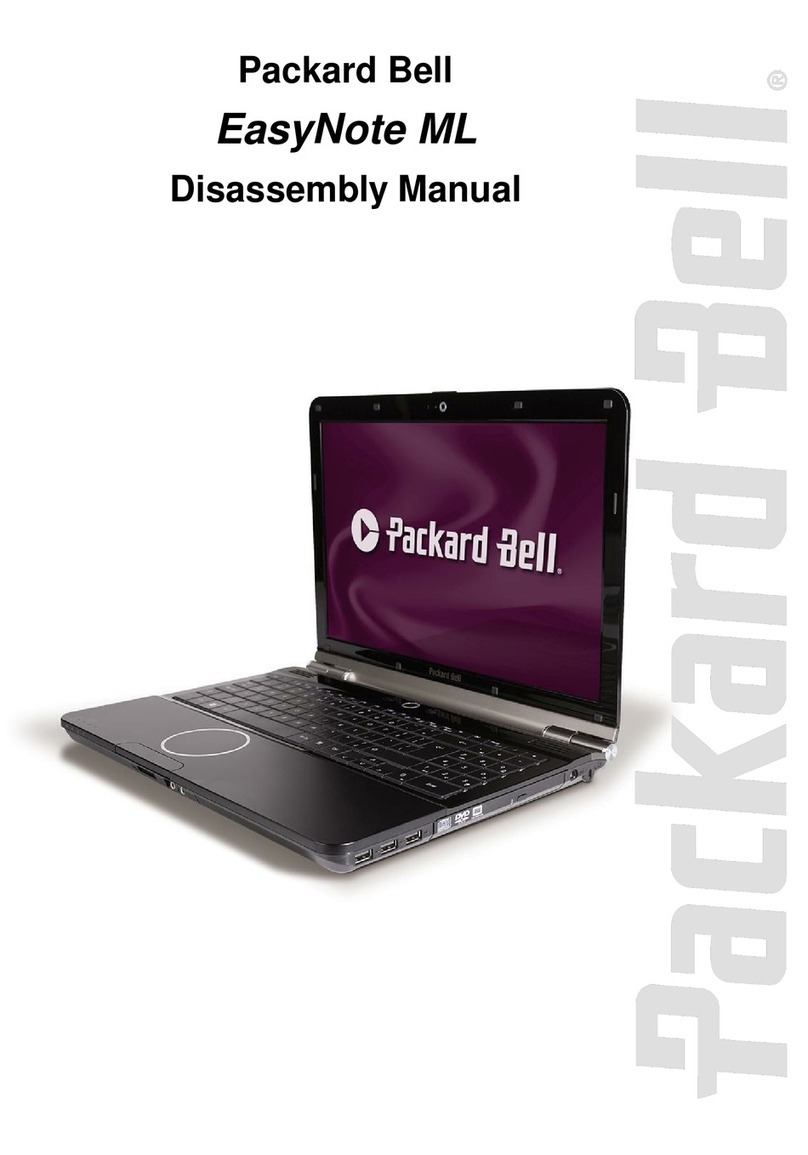 Packard Bell EasyNote ML Installation instructions Packard Bell EasyNote ML Installation instructions