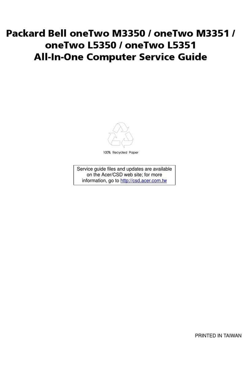 Packard Bell oneTwo M3350 Service guide