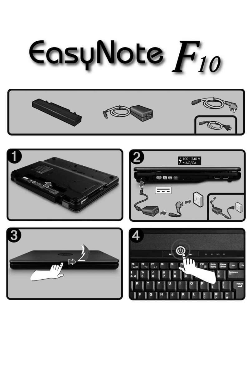 Packard Bell EasyNote F10 User manual Packard Bell EasyNote F10 User manual
