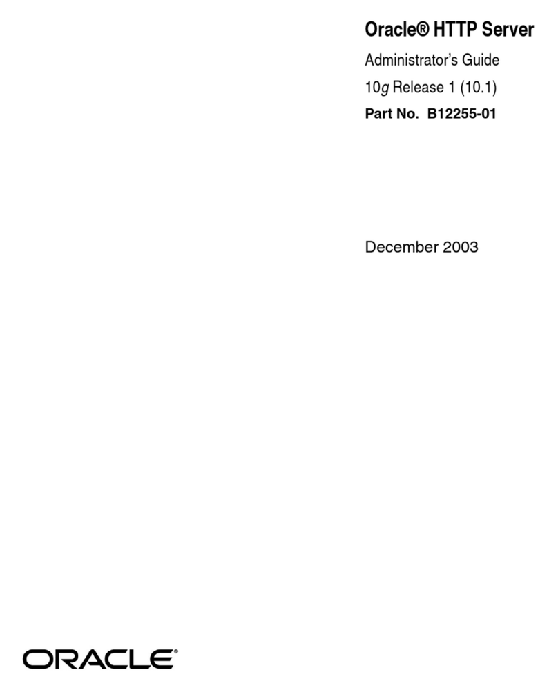 Oracle HTTP Server B12255-01 Administrator's guide Oracle HTTP Server B12255-01 Administrator's guide
