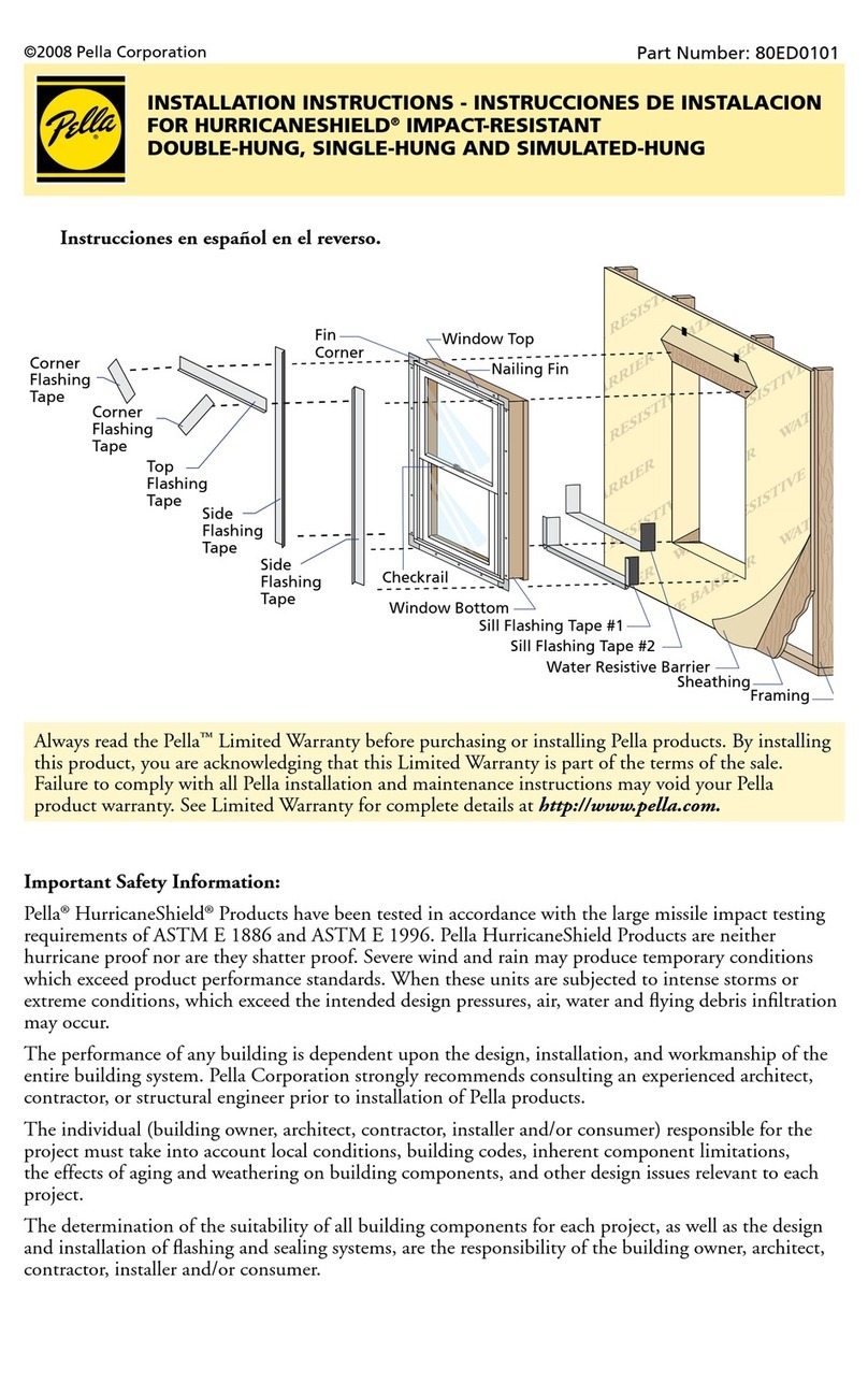 Pella HURRICANESHIELD 80ED0101 installation instructions