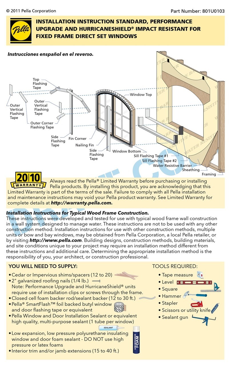 Pella 801U0103 installation instructions