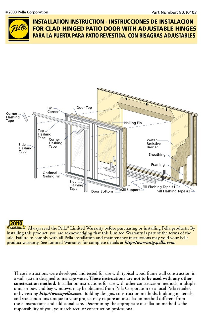 Pella 80JJ0103 User manual