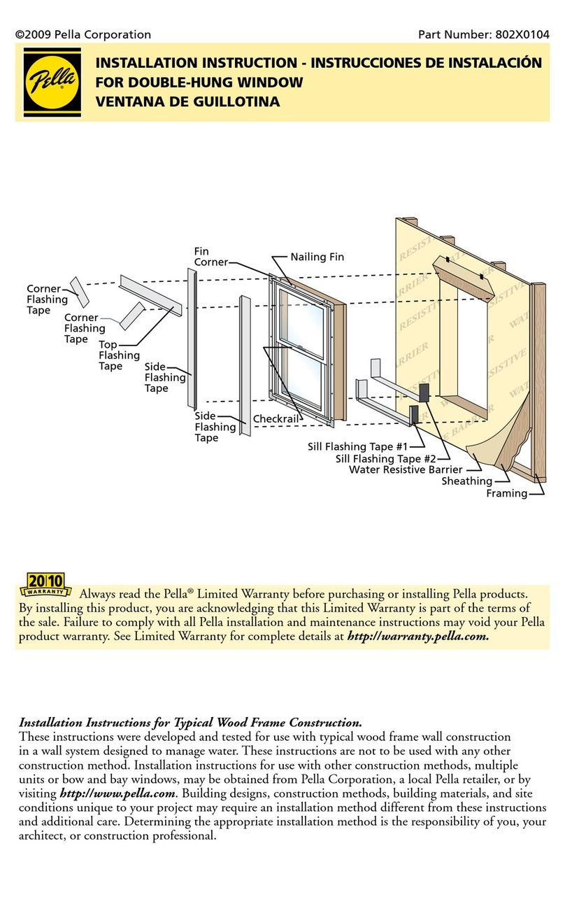 Pella 802X0104 installation instructions