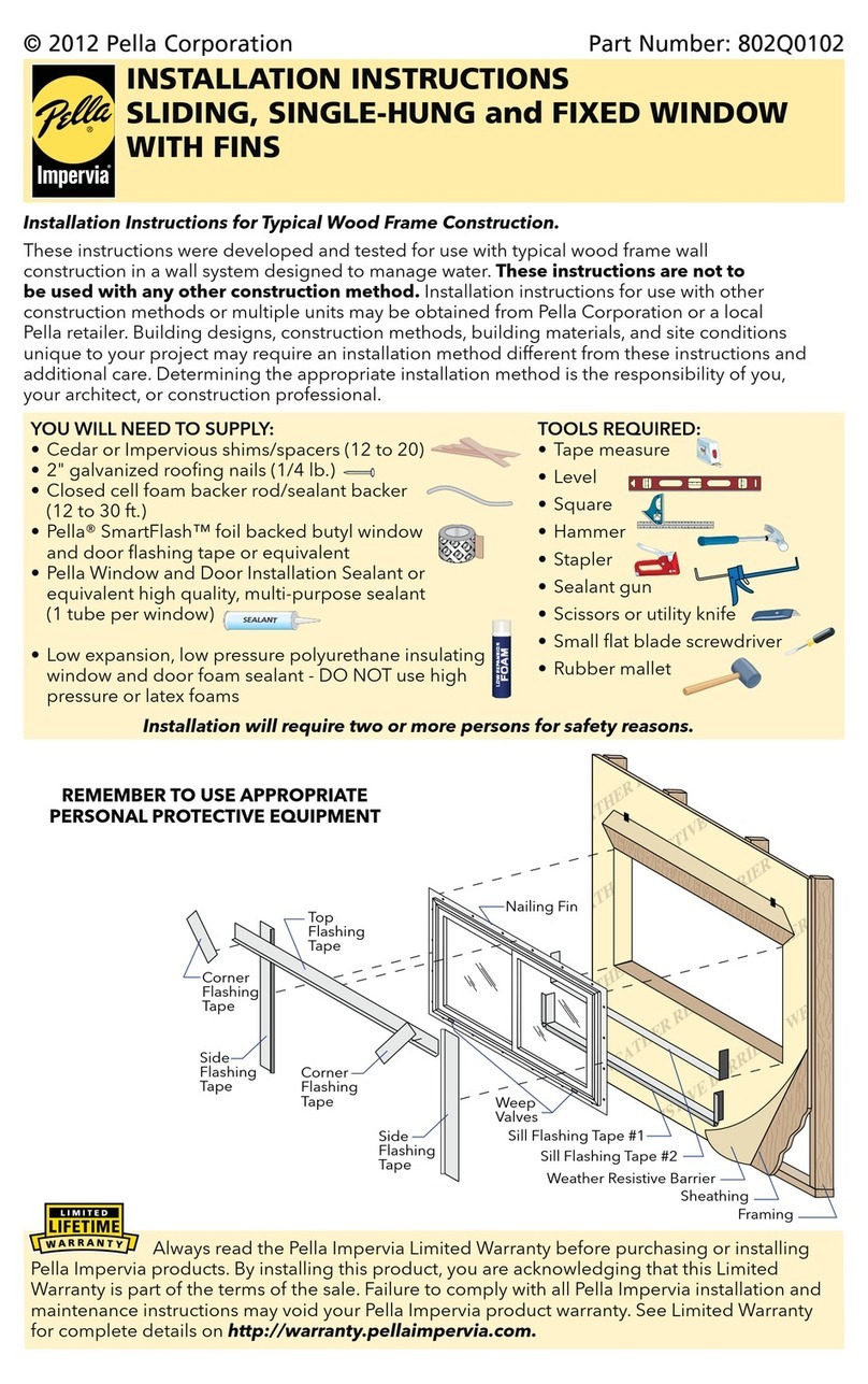 Pella 802Q0102 User manual