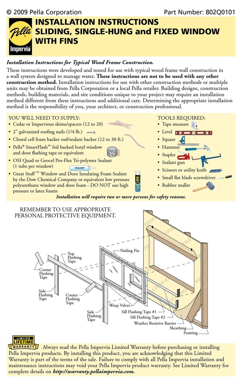Pella 802Q0101 installation instructions