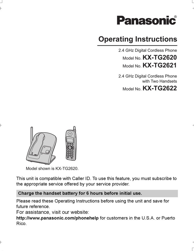 Panasonic KX-TG2622 User manual