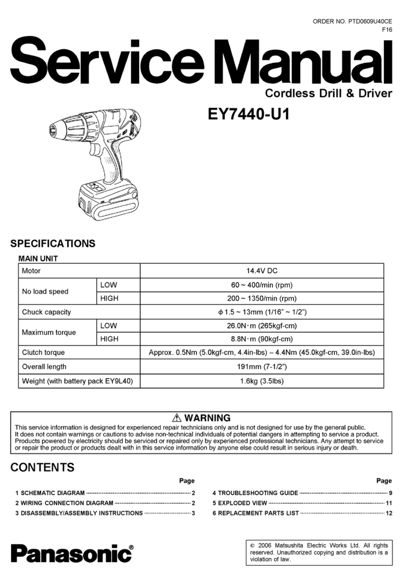 Panasonic EY7440-U1 User manual