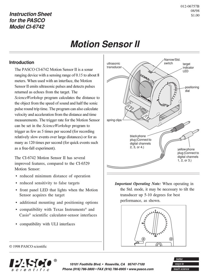PASCO CI-6742 User manual