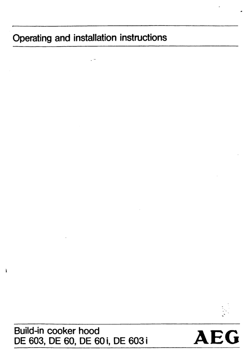 AEG DE 603i User manual