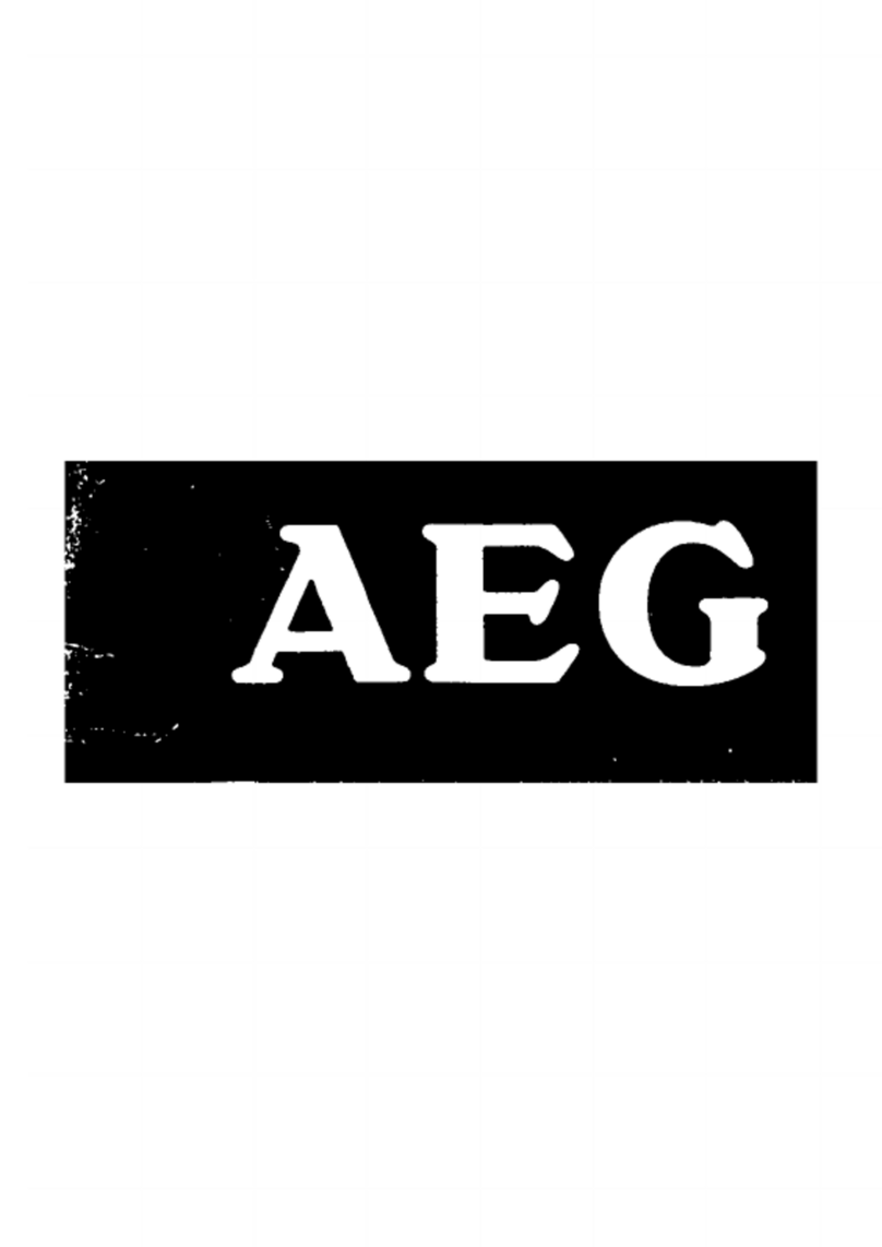 AEG Favorit R User manual