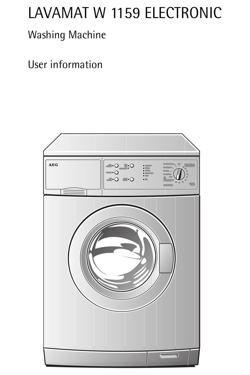 AEG LAVAMAT W1159 ELECTRONIC User information