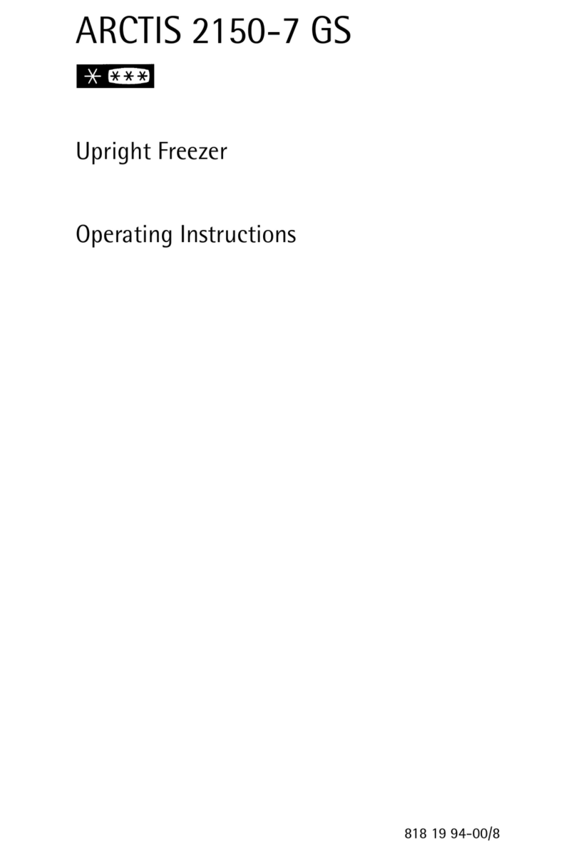 AEG ARCTIS 2150-7 GS operating instructions