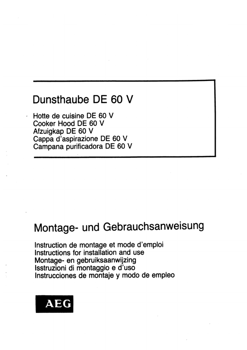 AEG DE 60 V User manual