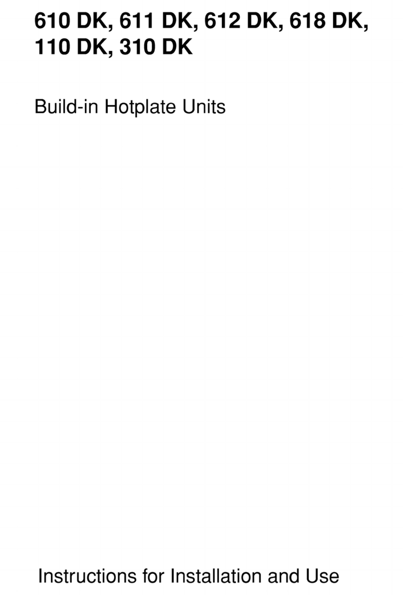 AEG 611 DK Instructions for installation and use