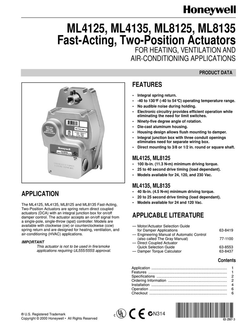 Honeywell ML4125 Operation manual Honeywell ML4125 Operation manual