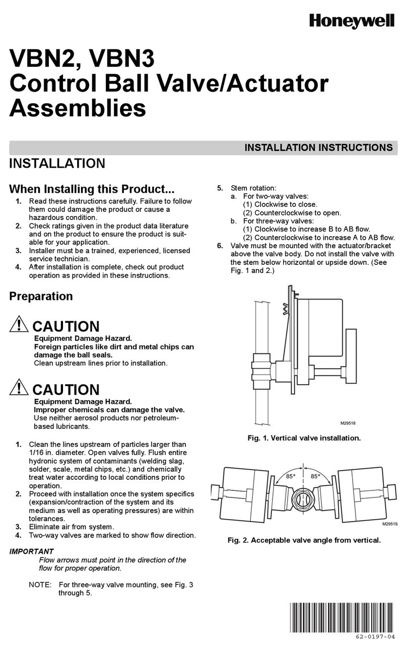 Honeywell VBN2 User manual