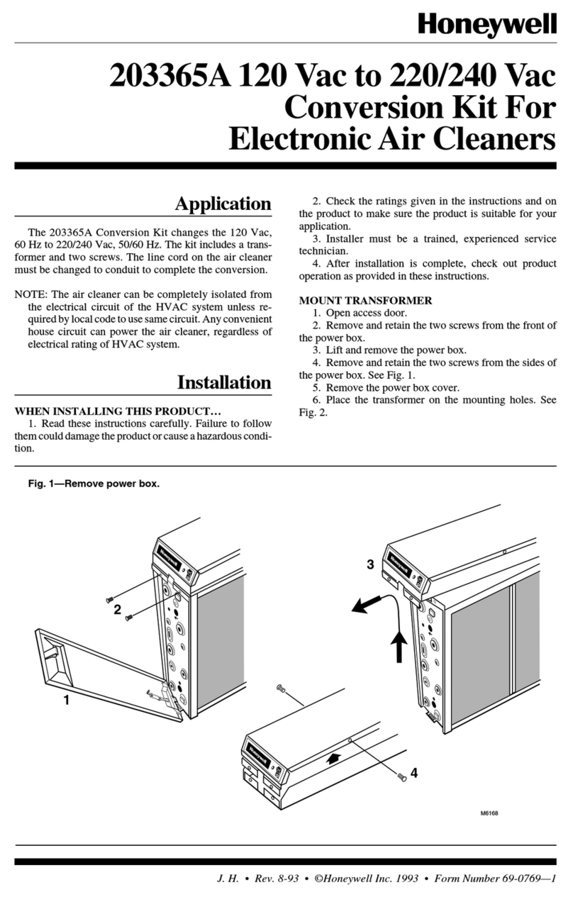 Honeywell 203365A User manual