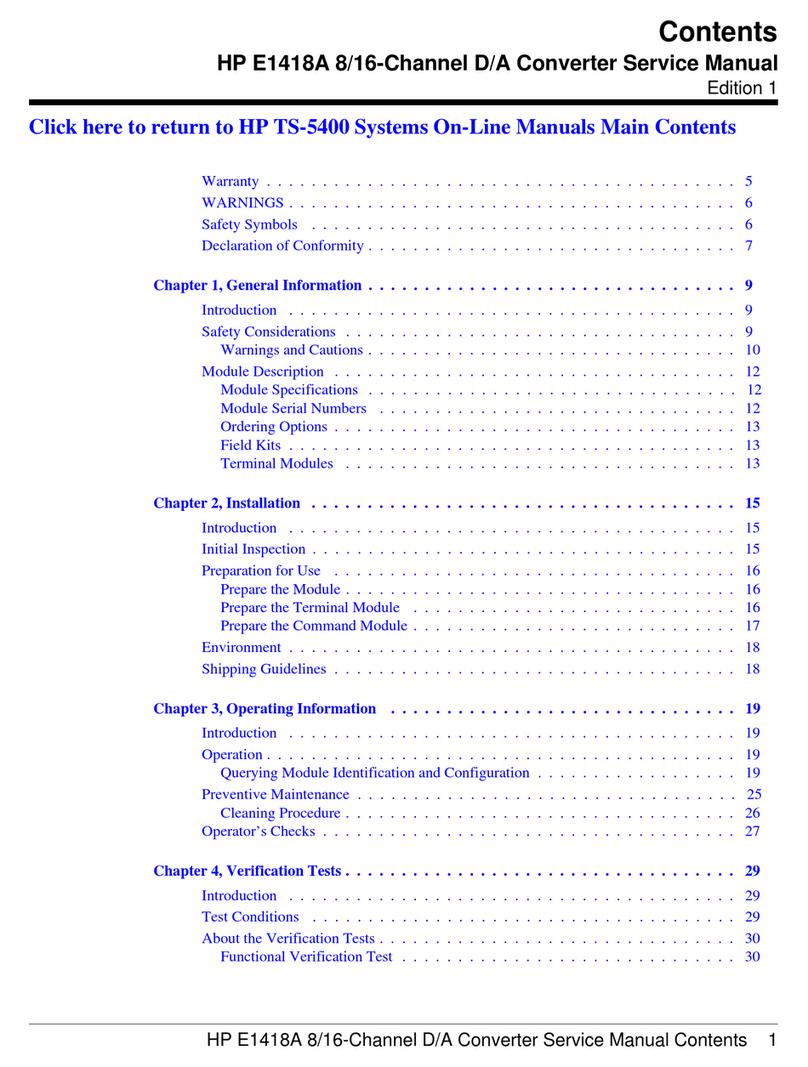 HP E1418A Service manual