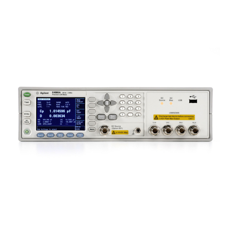 Agilent Technologies E4980A User manual