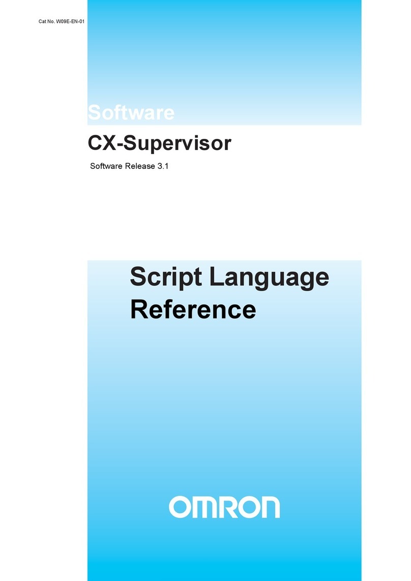 Omron CX-Supervisor User manual