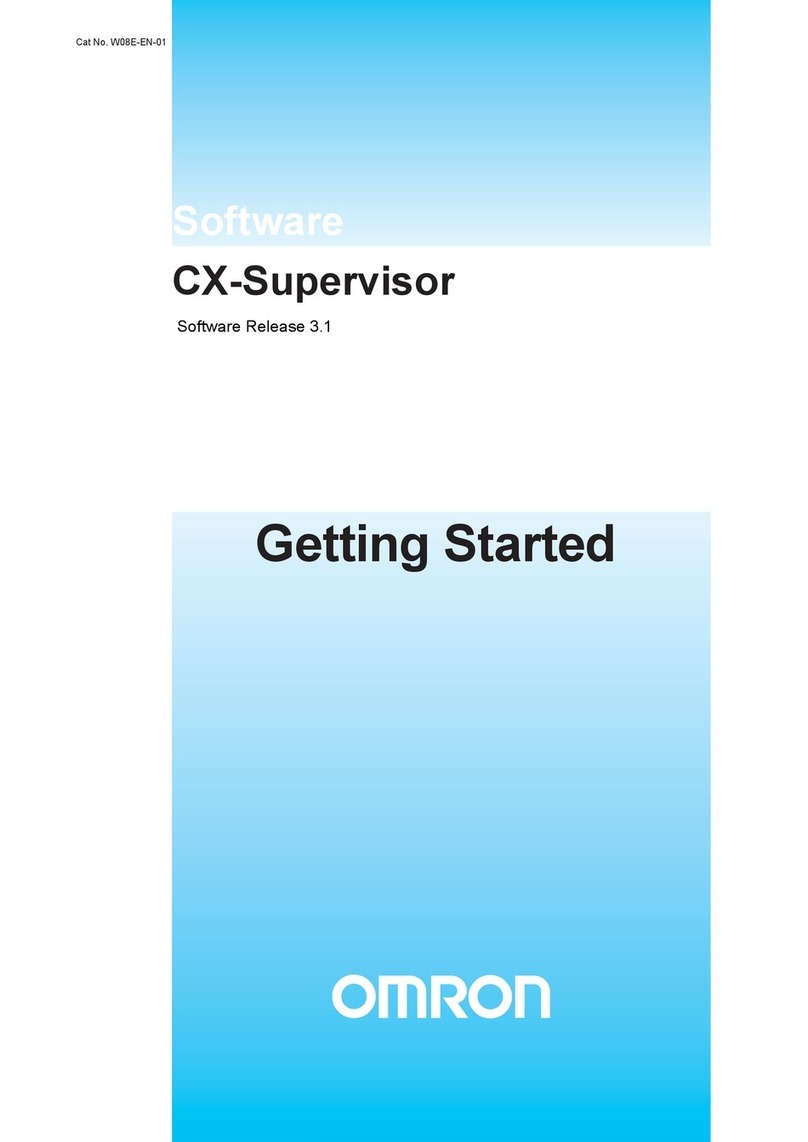 Omron CX-Supervisor User manual