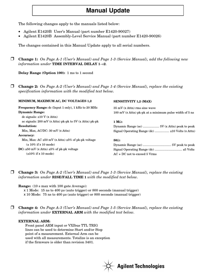 Agilent Technologies E1420B Technical manual