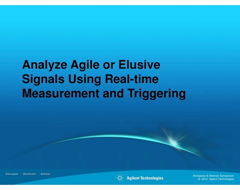 Agilent Technologies Agile or Elusive Signals Using Manual