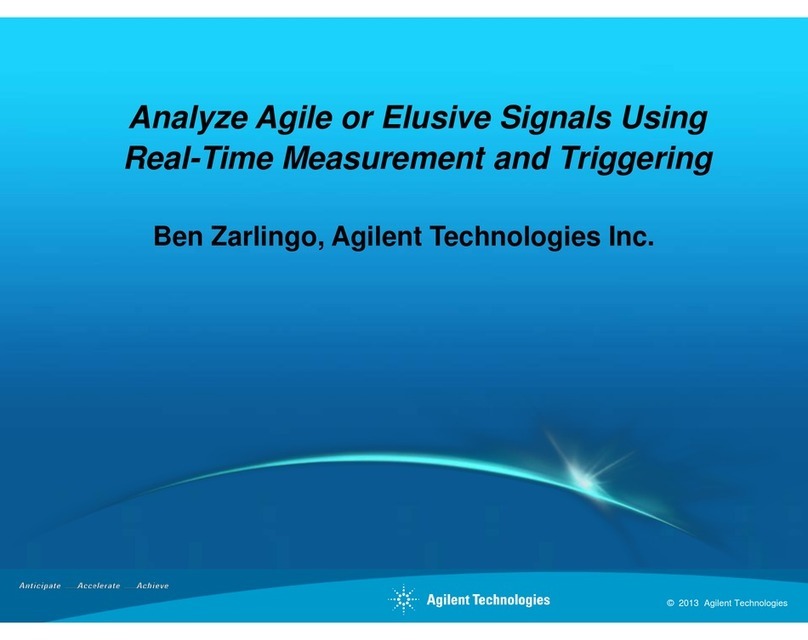 Agilent Technologies Agile or Elusive Signals Using Manual Agilent Technologies Agile or Elusive Signals Using Manual