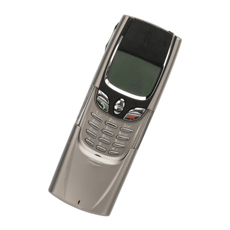 Nokia 8850 - Cell Phone - GSM User manual