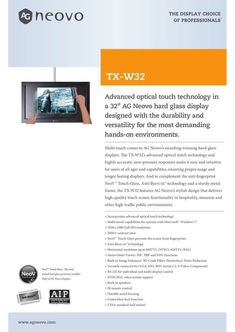 AG Neovo TX-W32 User manual