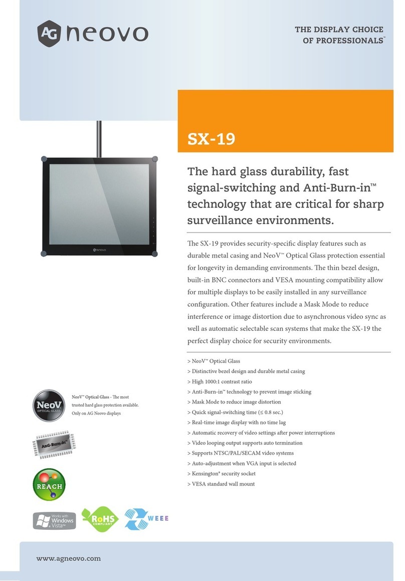 AG Neovo SX-19 User manual
