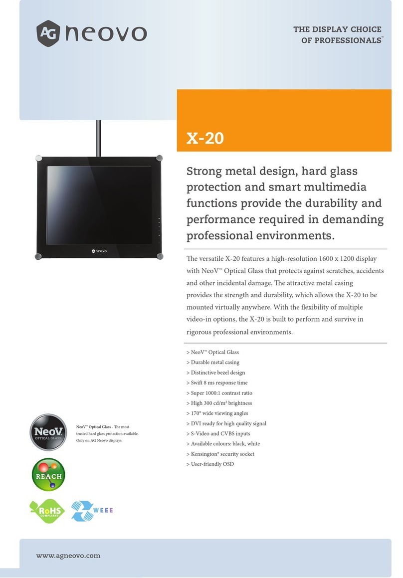 AG Neovo X-20 User manual