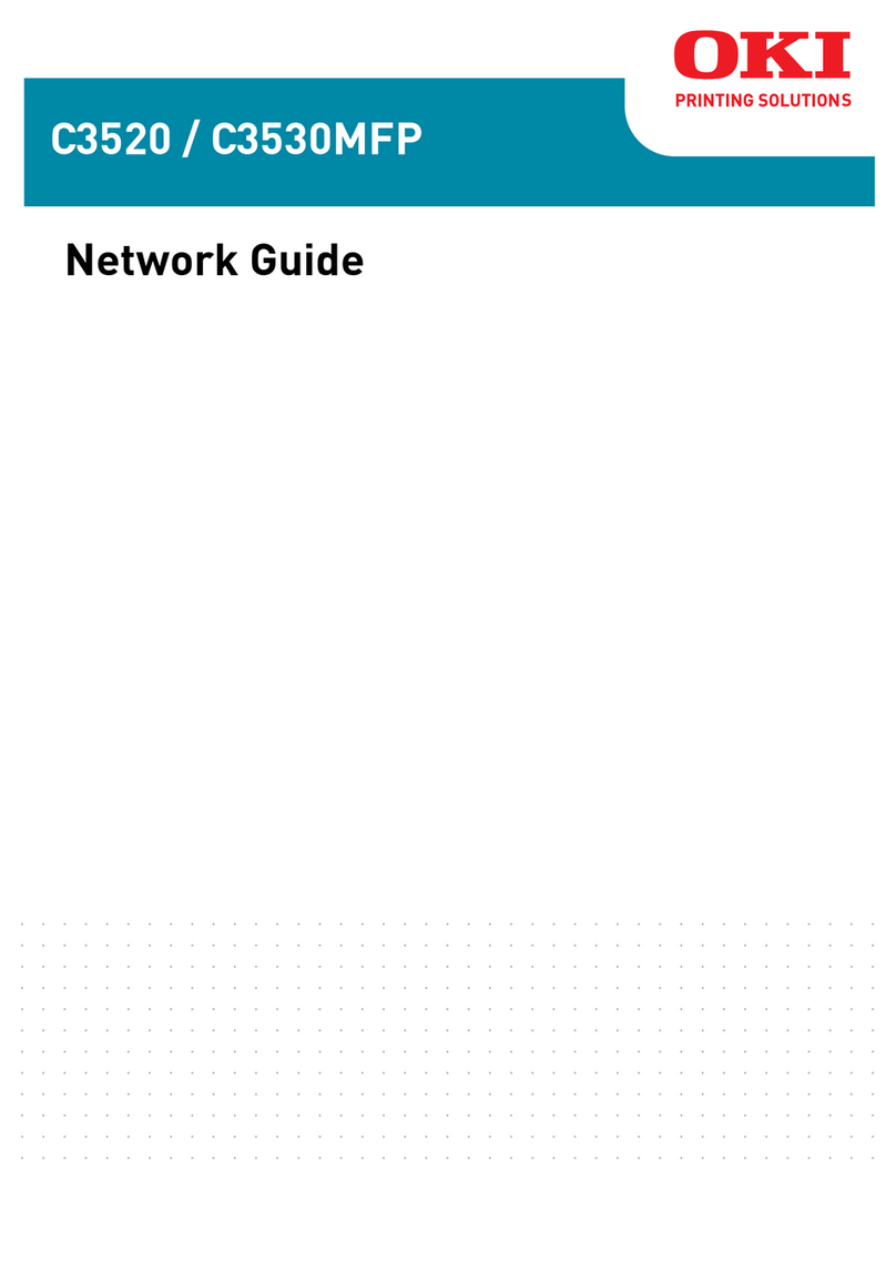 Oki C3520 Installation and maintenance instructions