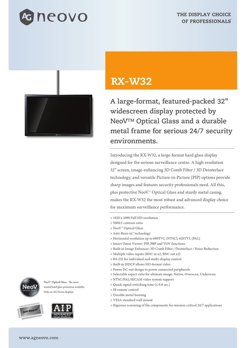 AG Neovo RX-W32 User manual