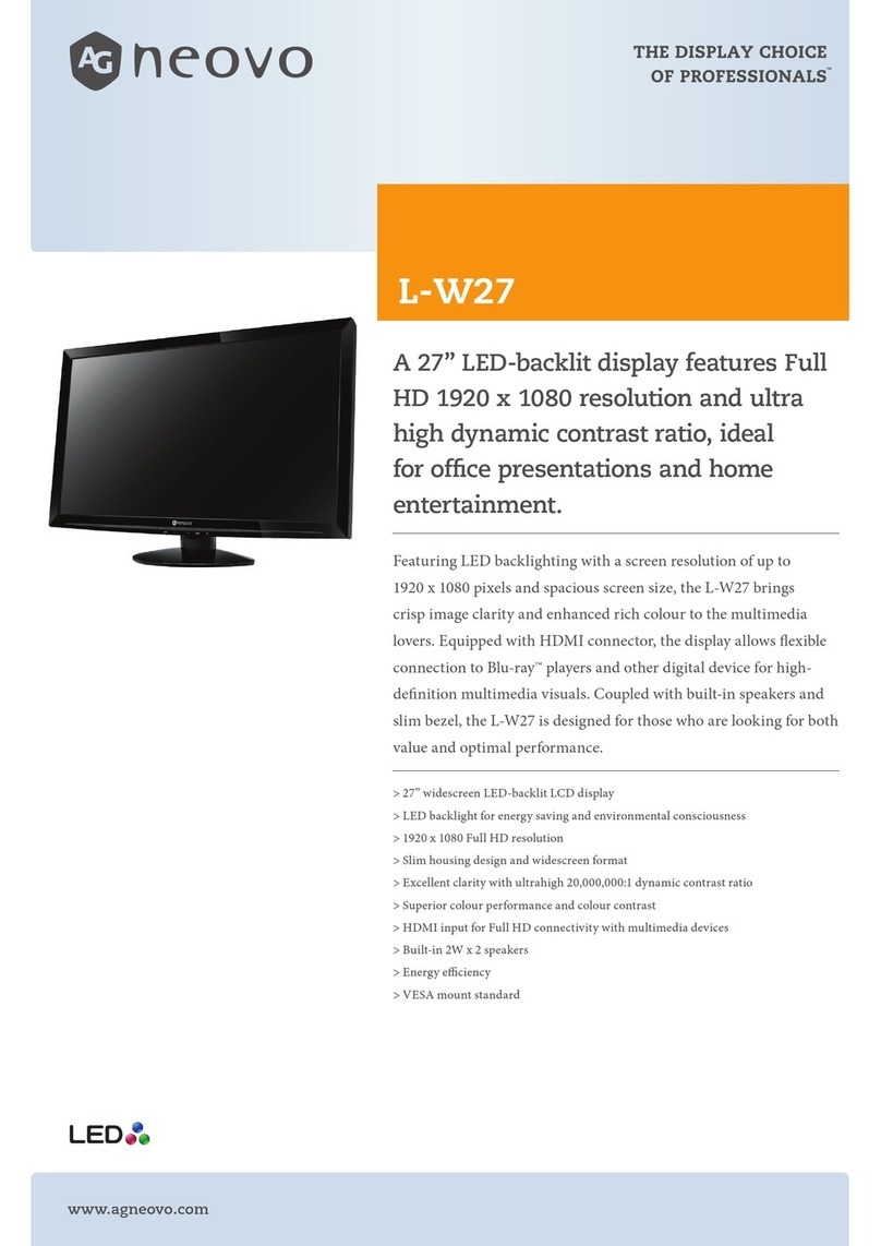 AG Neovo L-W27 User manual