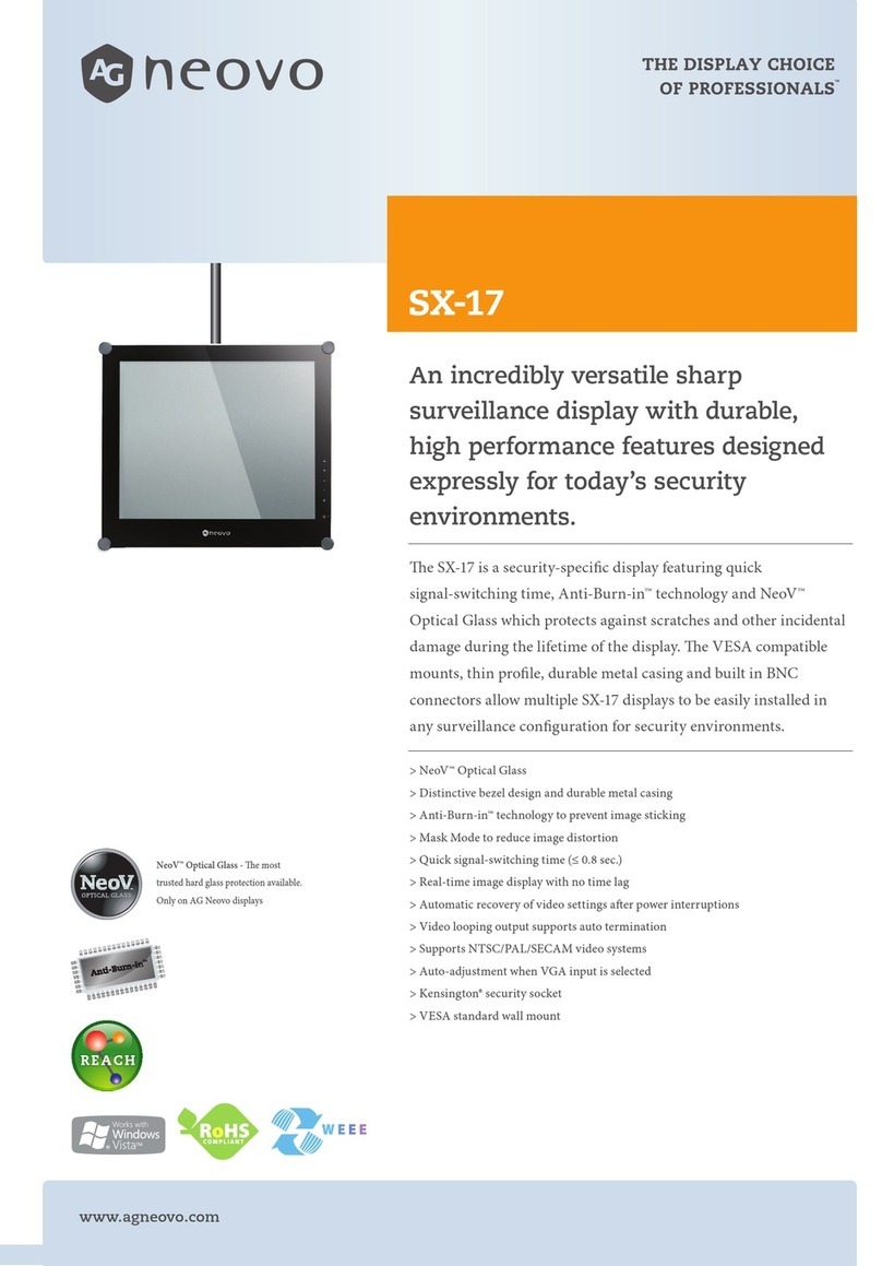 AG Neovo SX-17 User manual AG Neovo SX-17 User manual